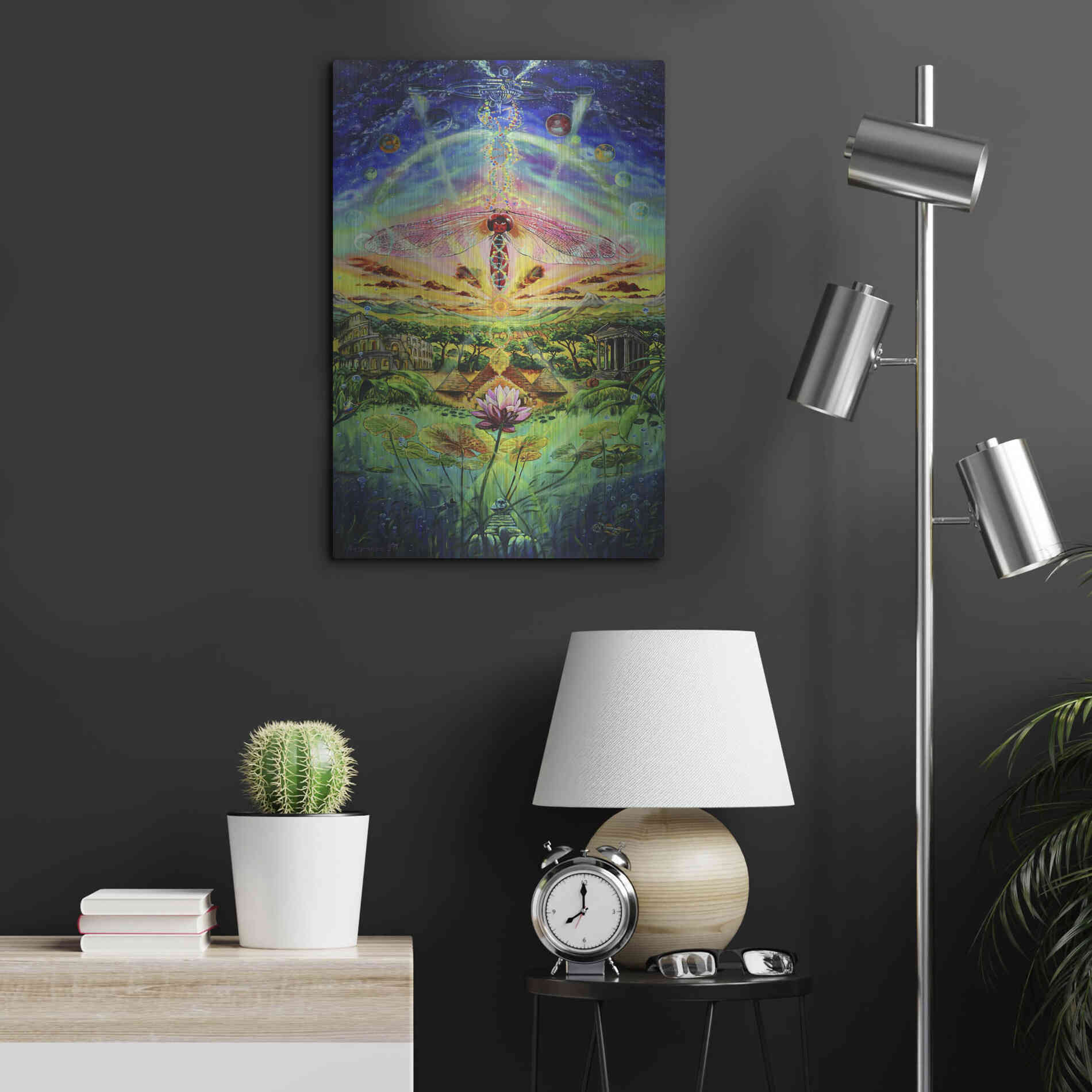 Luxe Metal Art 'Evolution' by Jan Kasparec, Metal Wall Art,16x24