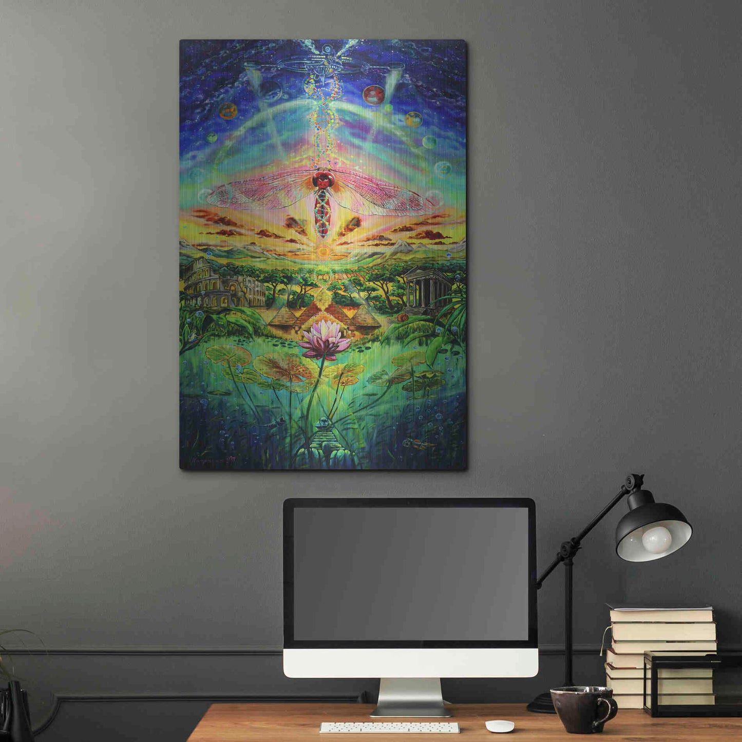 Luxe Metal Art 'Evolution' by Jan Kasparec, Metal Wall Art,24x36