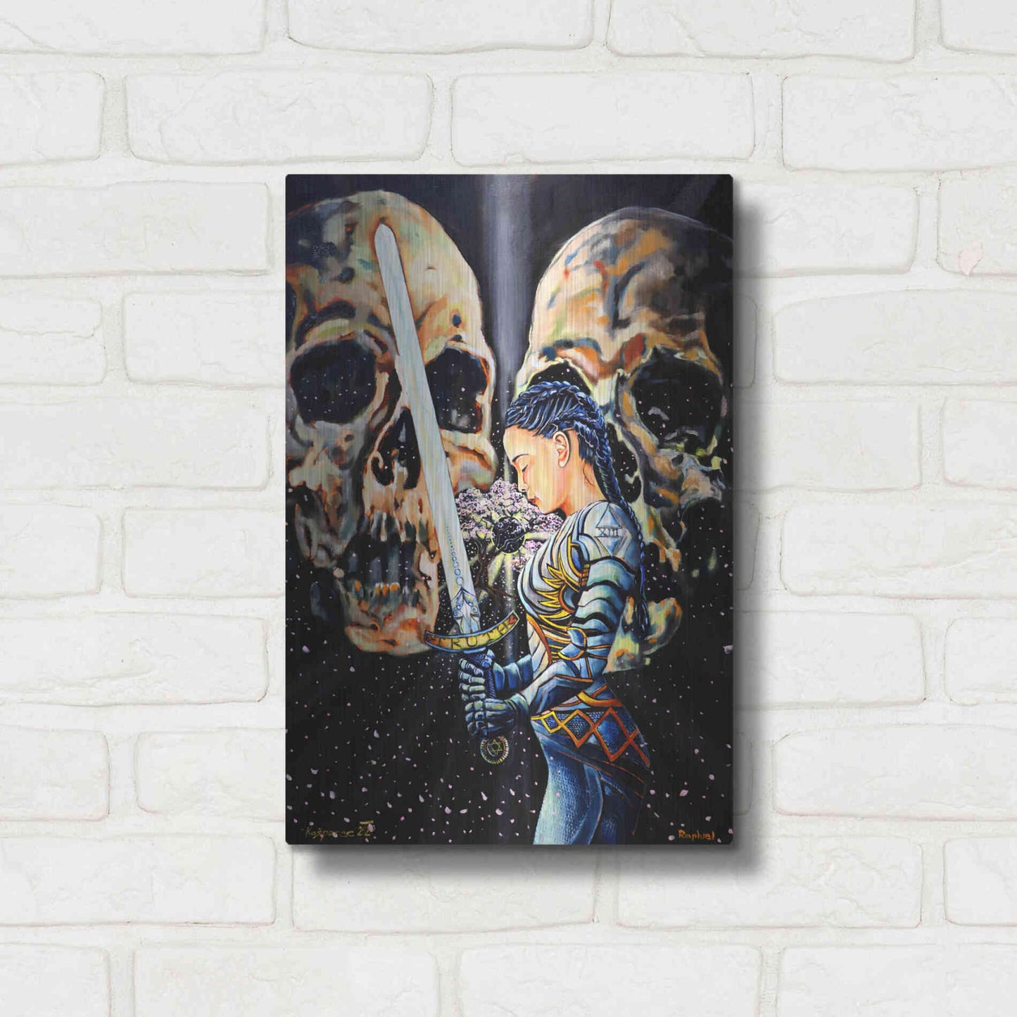 Luxe Metal Art 'Eclipse' by Jan Kasparec, Metal Wall Art,12x16