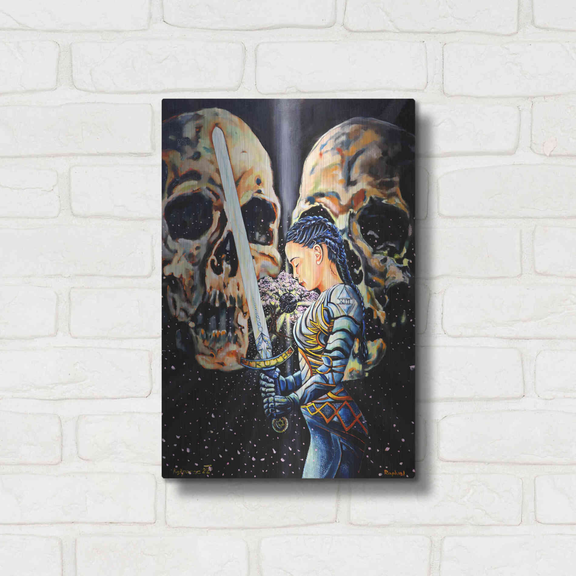 Luxe Metal Art 'Eclipse' by Jan Kasparec, Metal Wall Art,12x16