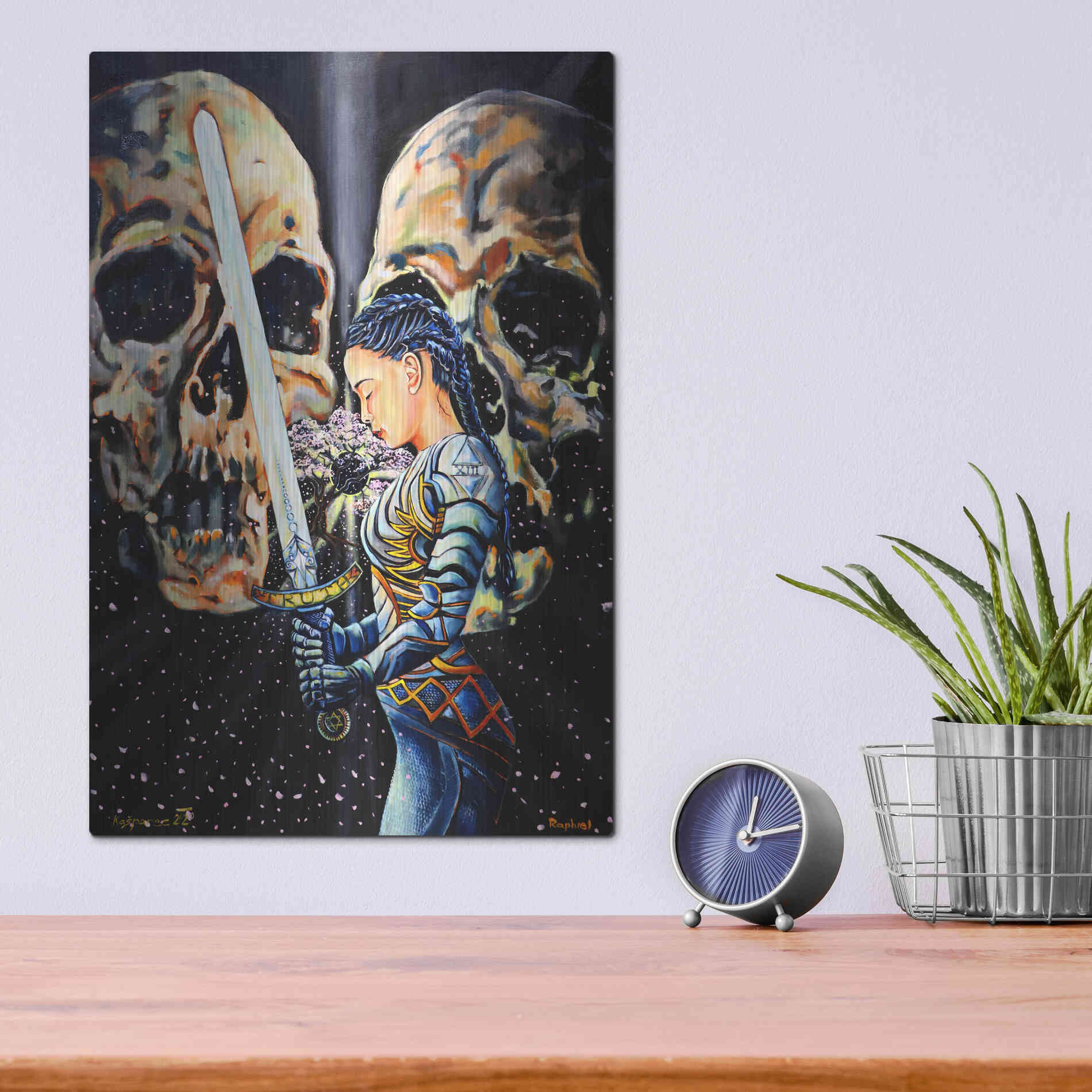 Luxe Metal Art 'Eclipse' by Jan Kasparec, Metal Wall Art,12x16