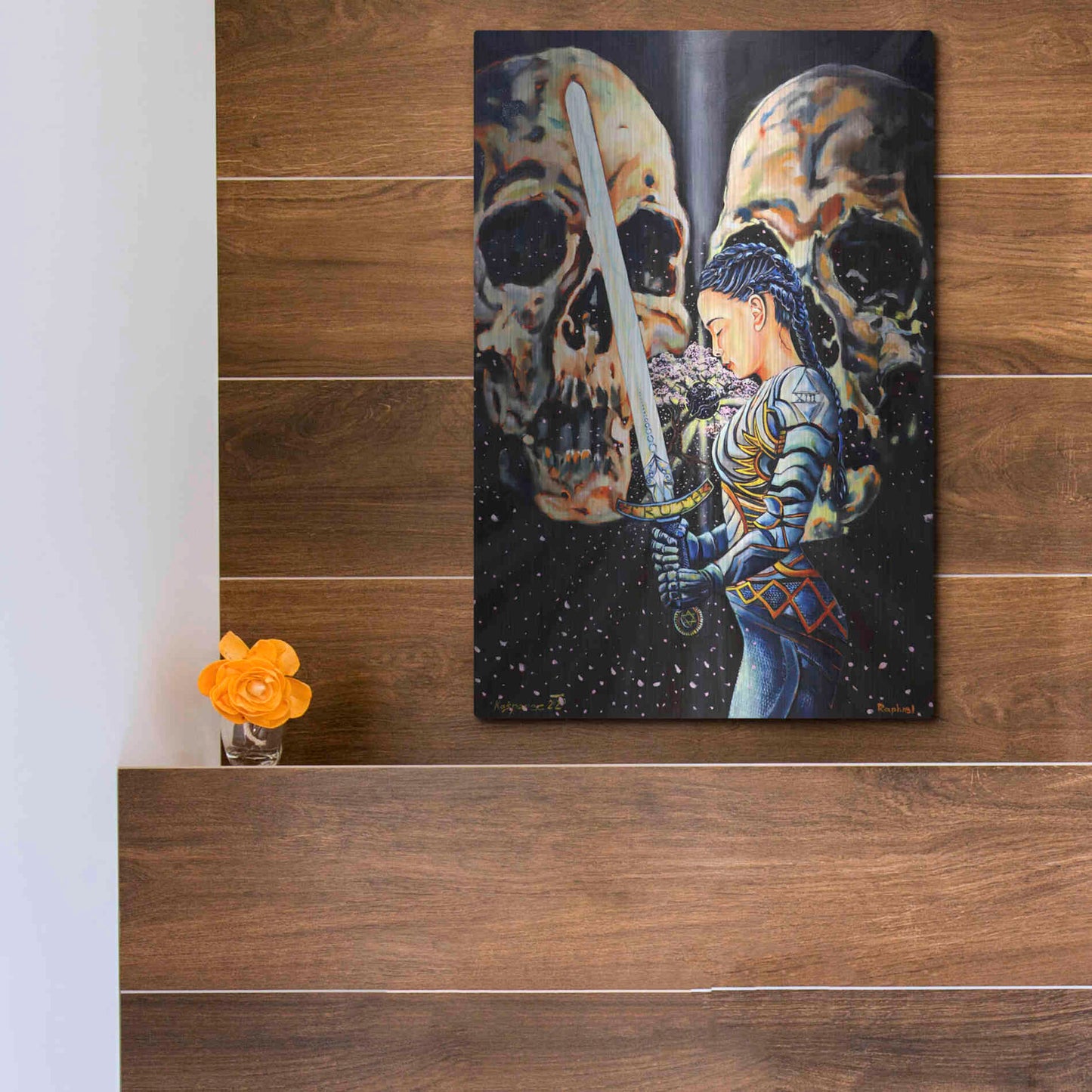 Luxe Metal Art 'Eclipse' by Jan Kasparec, Metal Wall Art,12x16