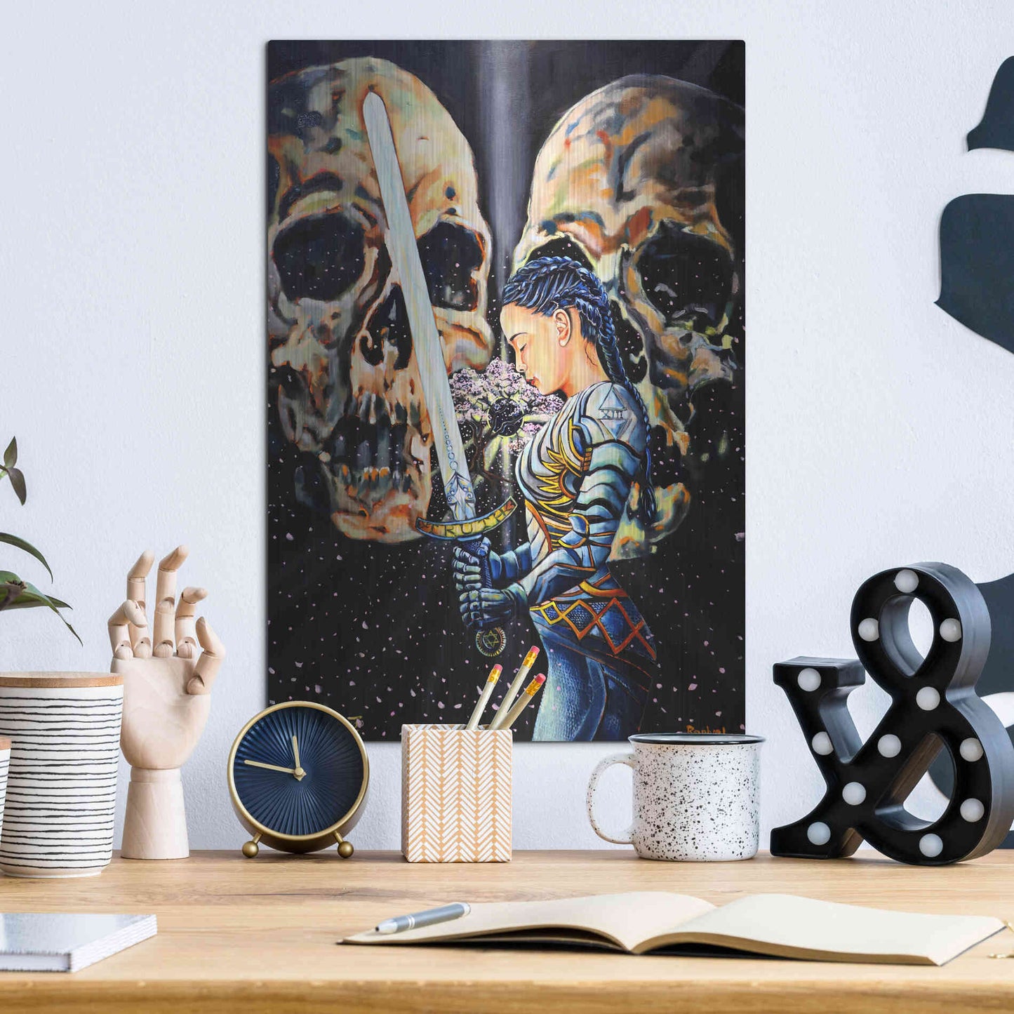 Luxe Metal Art 'Eclipse' by Jan Kasparec, Metal Wall Art,12x16