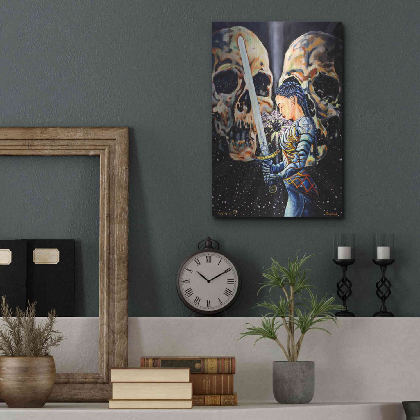 Luxe Metal Art 'Eclipse' by Jan Kasparec, Metal Wall Art,12x16