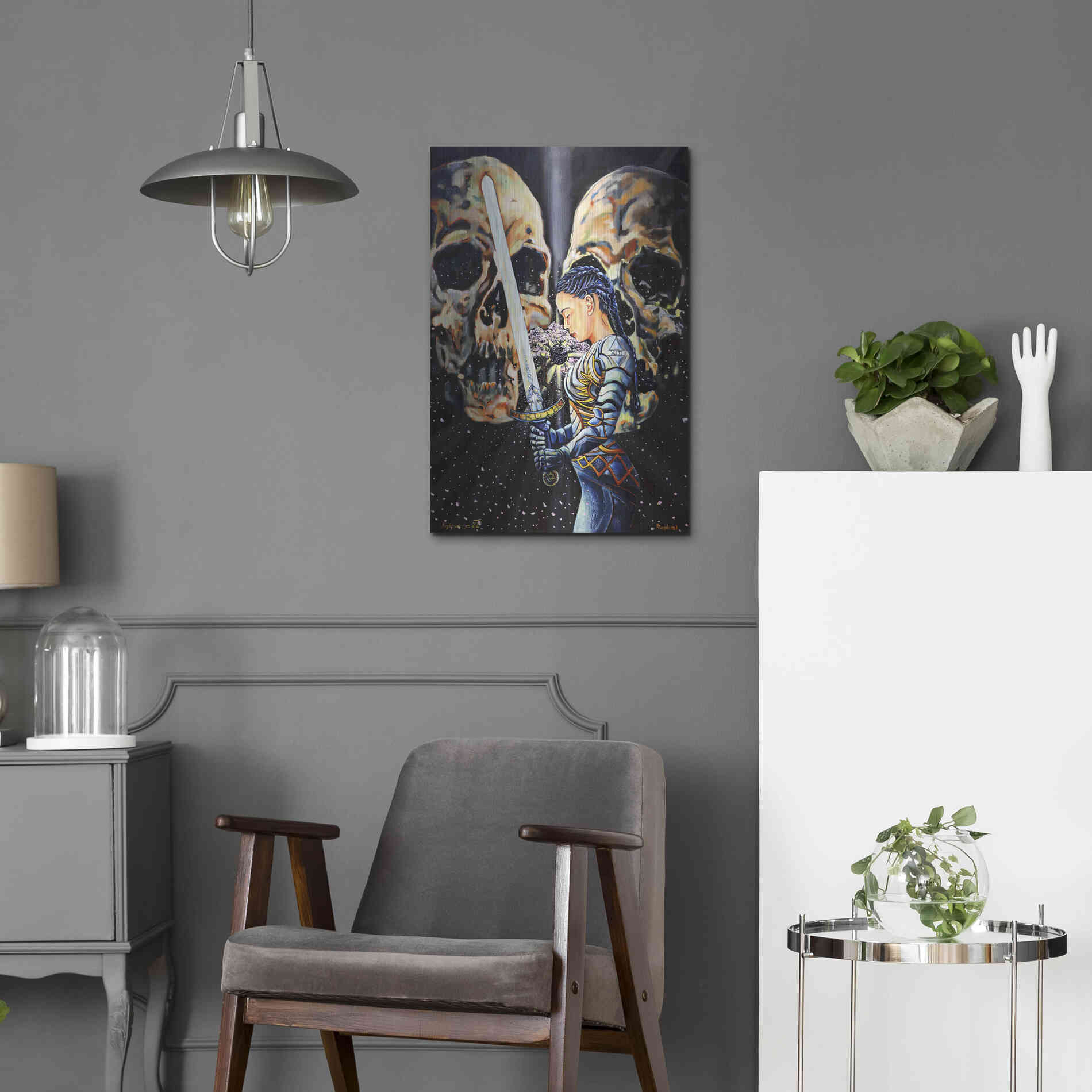 Luxe Metal Art 'Eclipse' by Jan Kasparec, Metal Wall Art,16x24