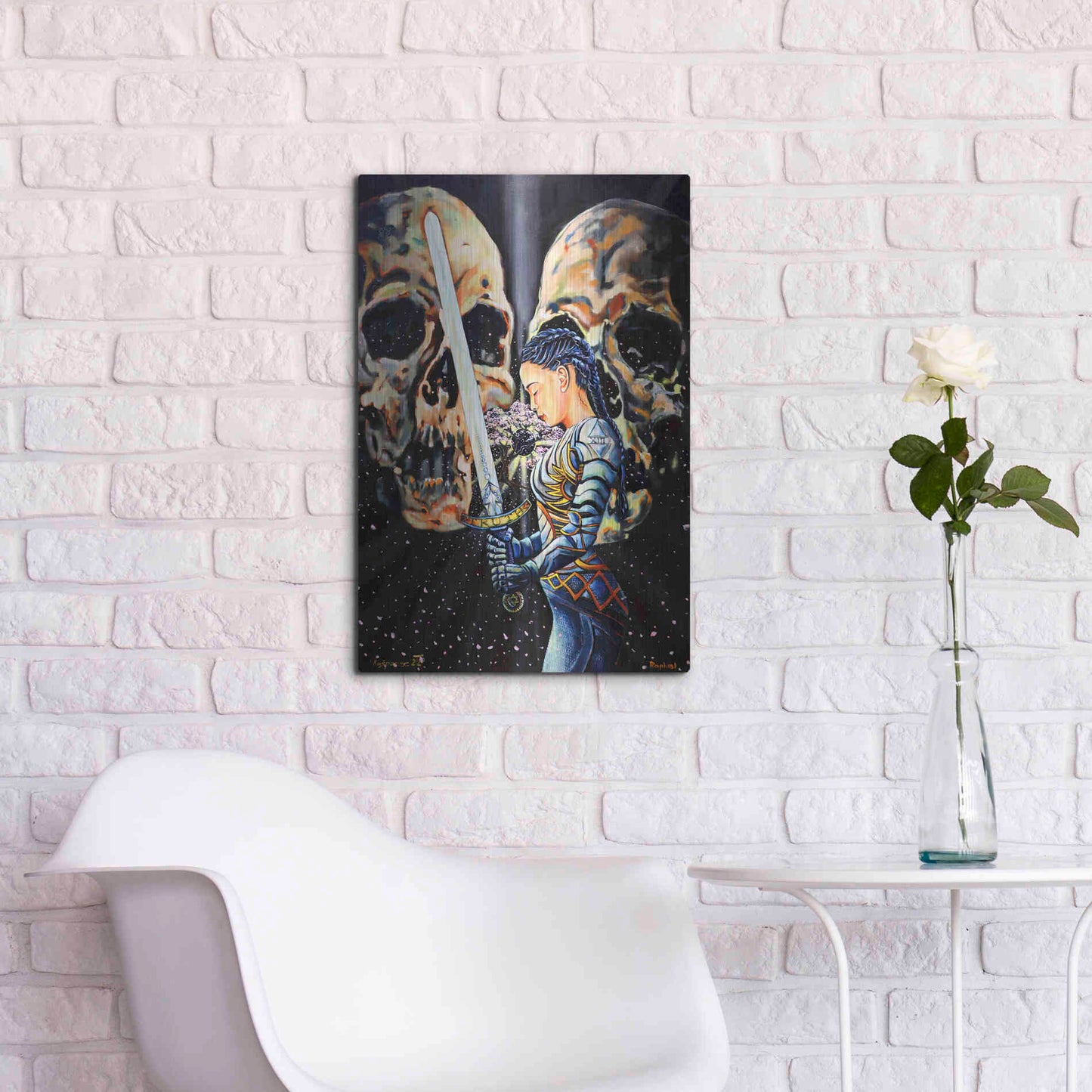 Luxe Metal Art 'Eclipse' by Jan Kasparec, Metal Wall Art,16x24