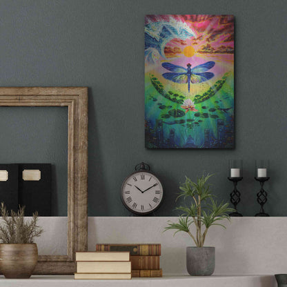 Luxe Metal Art 'Dragonfly' by Jan Kasparec, Metal Wall Art,12x16