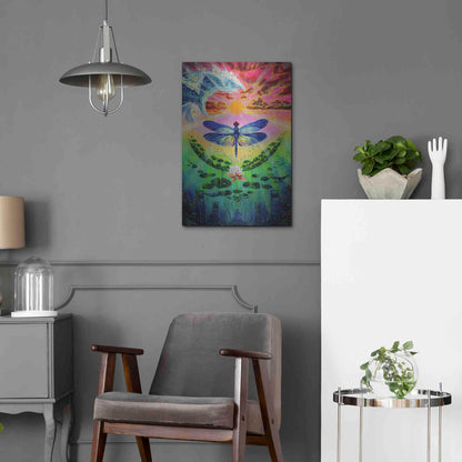 Luxe Metal Art 'Dragonfly' by Jan Kasparec, Metal Wall Art,16x24