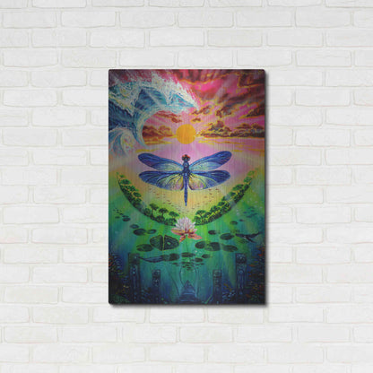 Luxe Metal Art 'Dragonfly' by Jan Kasparec, Metal Wall Art,24x36