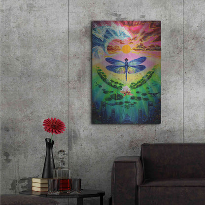 Luxe Metal Art 'Dragonfly' by Jan Kasparec, Metal Wall Art,24x36