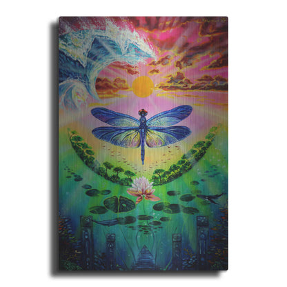 Luxe Metal Art 'Dragonfly' by Jan Kasparec, Metal Wall Art