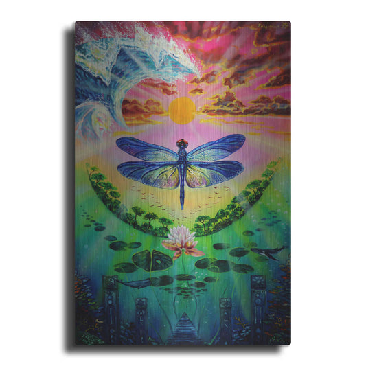 Luxe Metal Art 'Dragonfly' by Jan Kasparec, Metal Wall Art