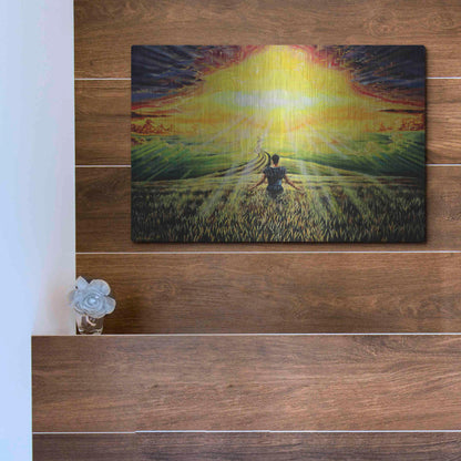 Luxe Metal Art 'Coming Back Home II' by Jan Kasparec, Metal Wall Art,16x12