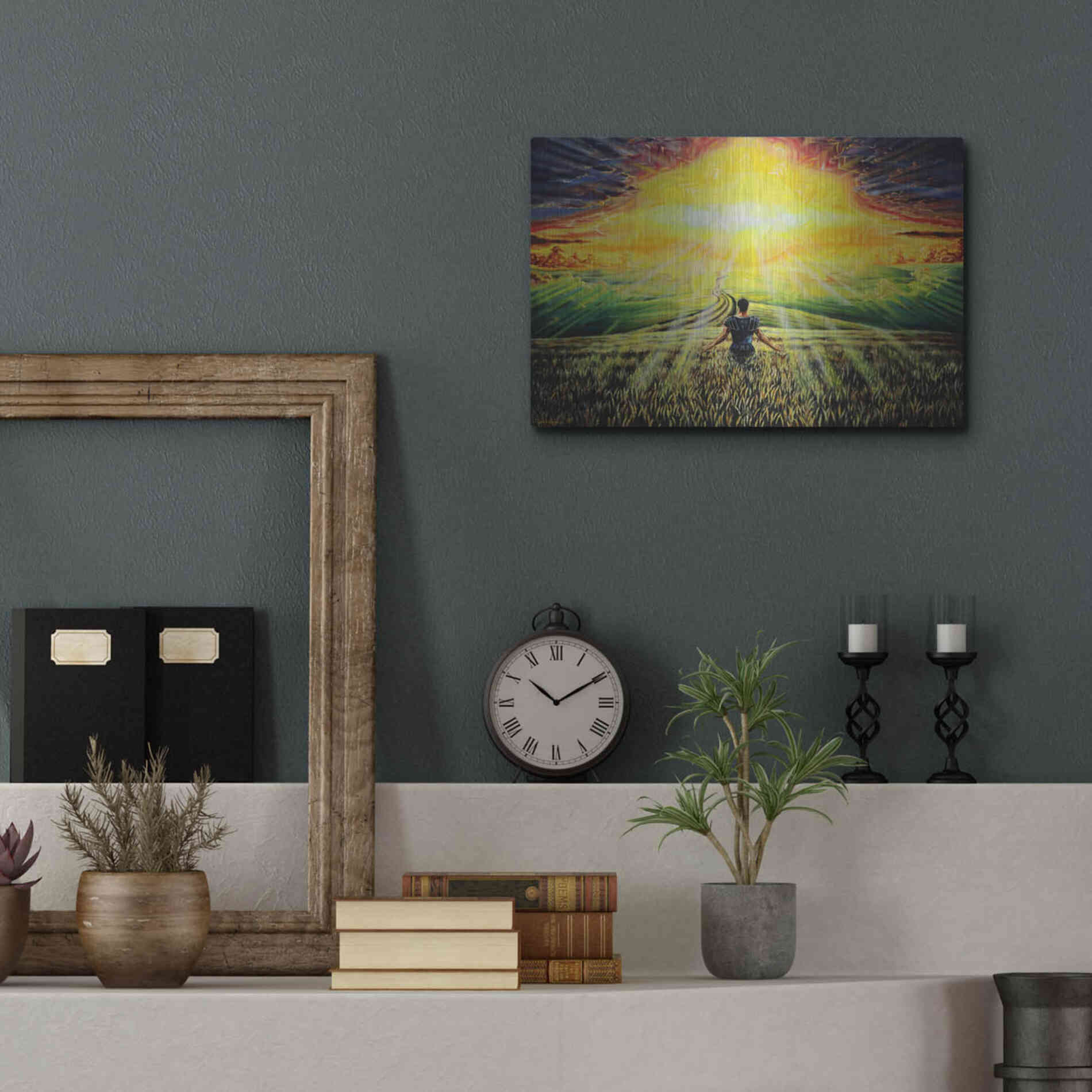 Luxe Metal Art 'Coming Back Home II' by Jan Kasparec, Metal Wall Art,16x12