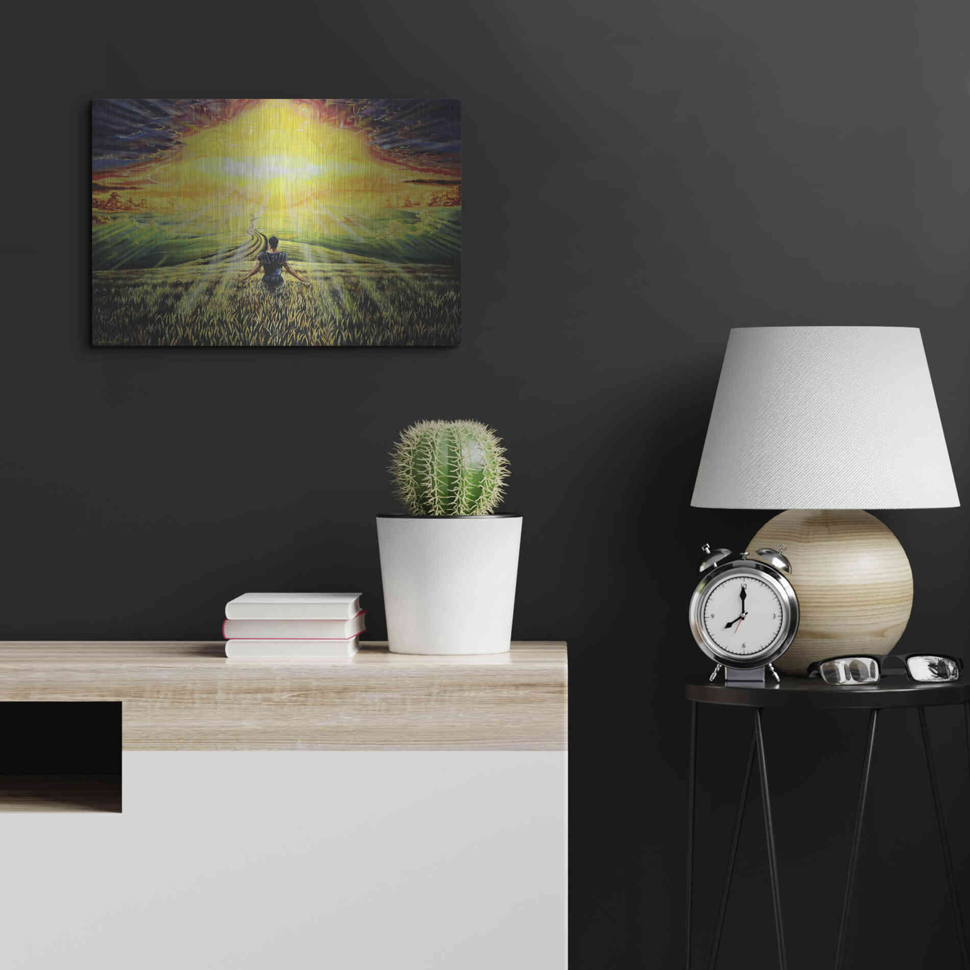 Luxe Metal Art 'Coming Back Home II' by Jan Kasparec, Metal Wall Art,24x16