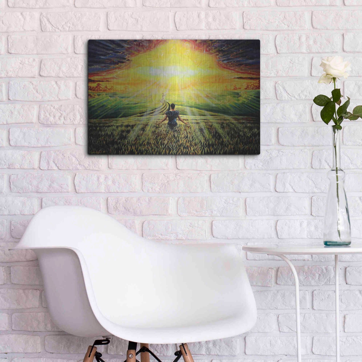 Luxe Metal Art 'Coming Back Home II' by Jan Kasparec, Metal Wall Art,24x16