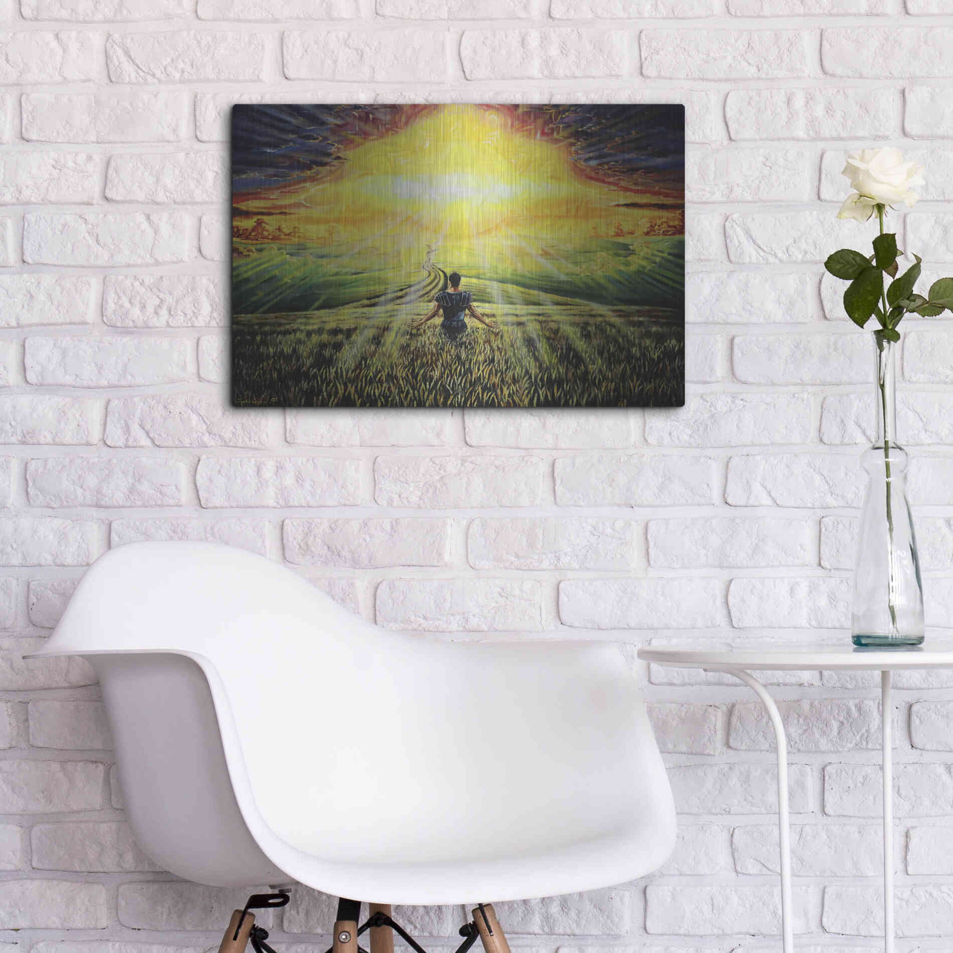 Luxe Metal Art 'Coming Back Home II' by Jan Kasparec, Metal Wall Art,24x16