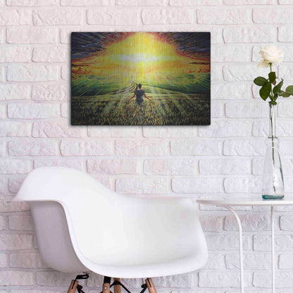 Luxe Metal Art 'Coming Back Home II' by Jan Kasparec, Metal Wall Art,24x16