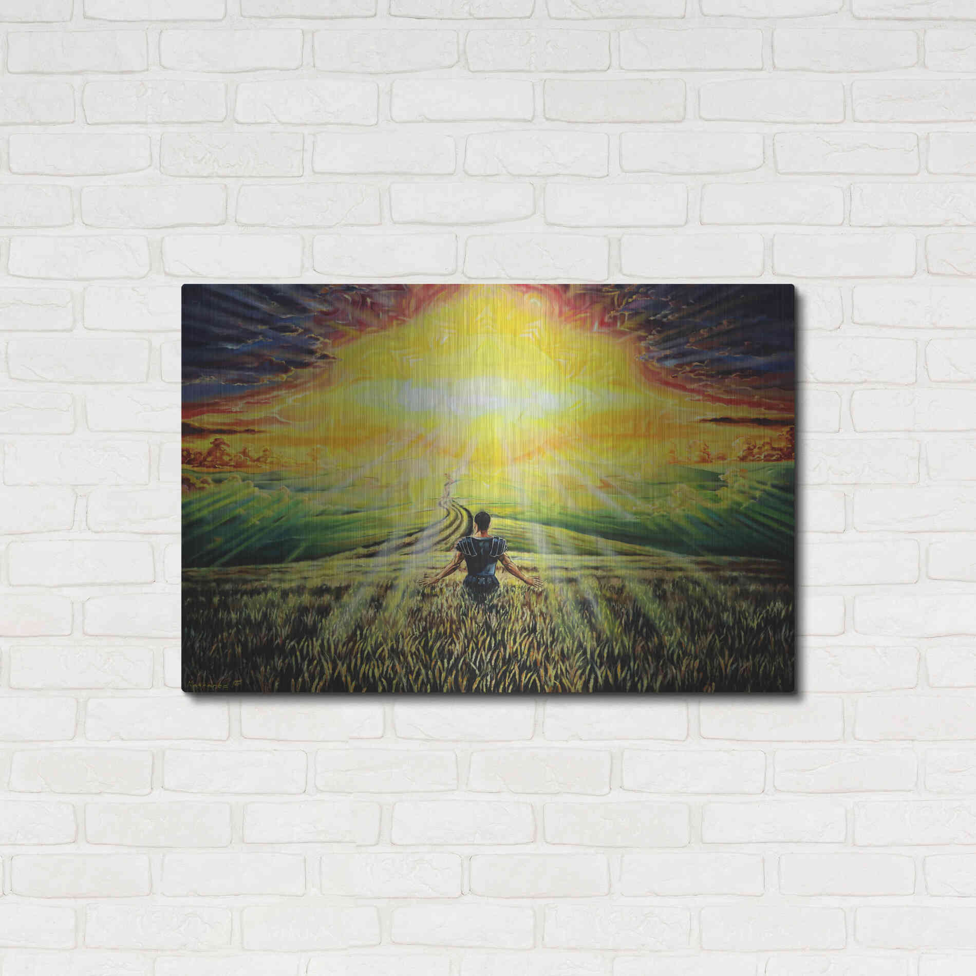 Luxe Metal Art 'Coming Back Home II' by Jan Kasparec, Metal Wall Art,36x24