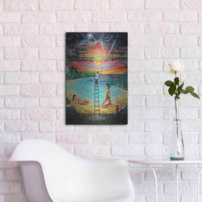 Luxe Metal Art 'Berlin Wall 'by Jan Kasparec, Metal Wall Art,16x24