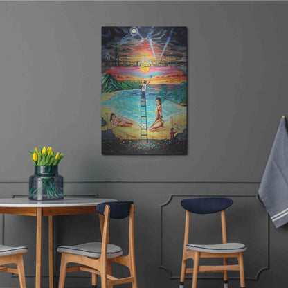 Luxe Metal Art 'Berlin Wall 'by Jan Kasparec, Metal Wall Art,24x36