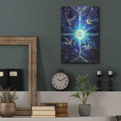 Luxe Metal Art 'Anahata' by Jan Kasparec, Metal Wall Art,12x16