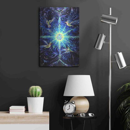 Luxe Metal Art 'Anahata' by Jan Kasparec, Metal Wall Art,16x24