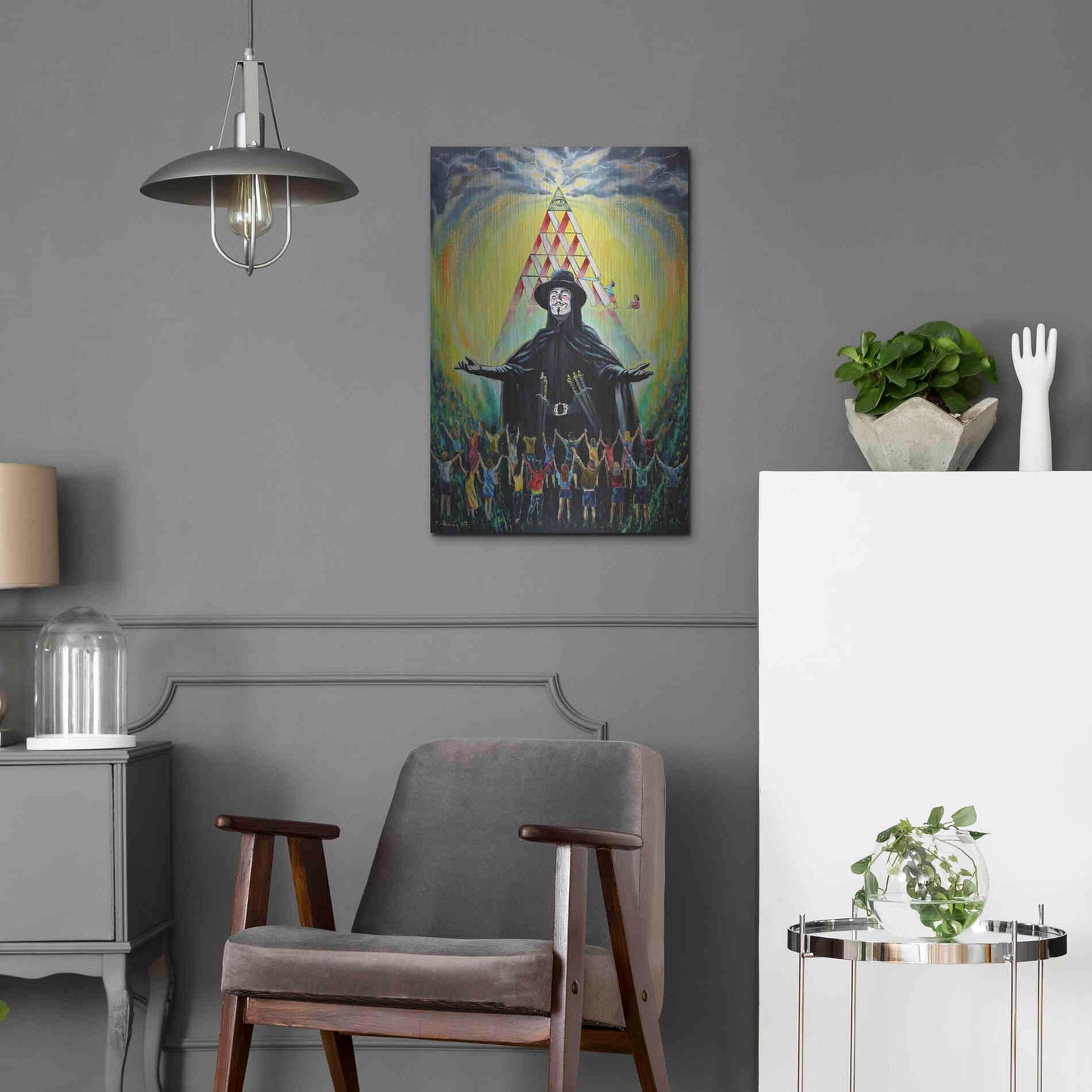 Luxe Metal Art 'Revolution' by Jan Kasparec, Metal Wall Art,16x24