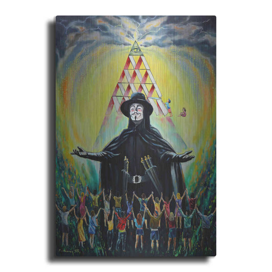 Luxe Metal Art 'Revolution' by Jan Kasparec, Metal Wall Art