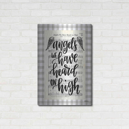 Luxe Metal Art 'Angels We Have Heard' by Imperfect Dust, Metal Wall Art,24x36