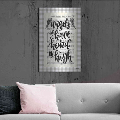 Luxe Metal Art 'Angels We Have Heard' by Imperfect Dust, Metal Wall Art,24x36