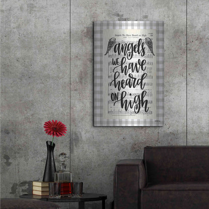 Luxe Metal Art 'Angels We Have Heard' by Imperfect Dust, Metal Wall Art,24x36