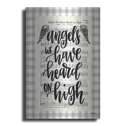 Luxe Metal Art 'Angels We Have Heard' by Imperfect Dust, Metal Wall Art
