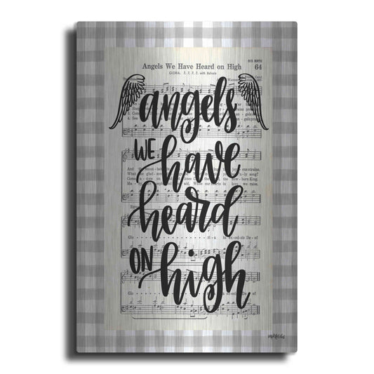 Luxe Metal Art 'Angels We Have Heard' by Imperfect Dust, Metal Wall Art