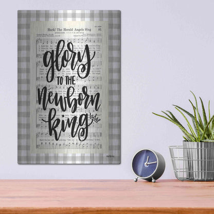 Luxe Metal Art 'Angels We Have Heard II' by Imperfect Dust, Metal Wall Art,12x16