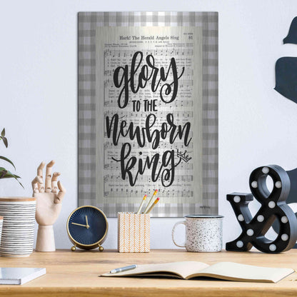 Luxe Metal Art 'Angels We Have Heard II' by Imperfect Dust, Metal Wall Art,12x16