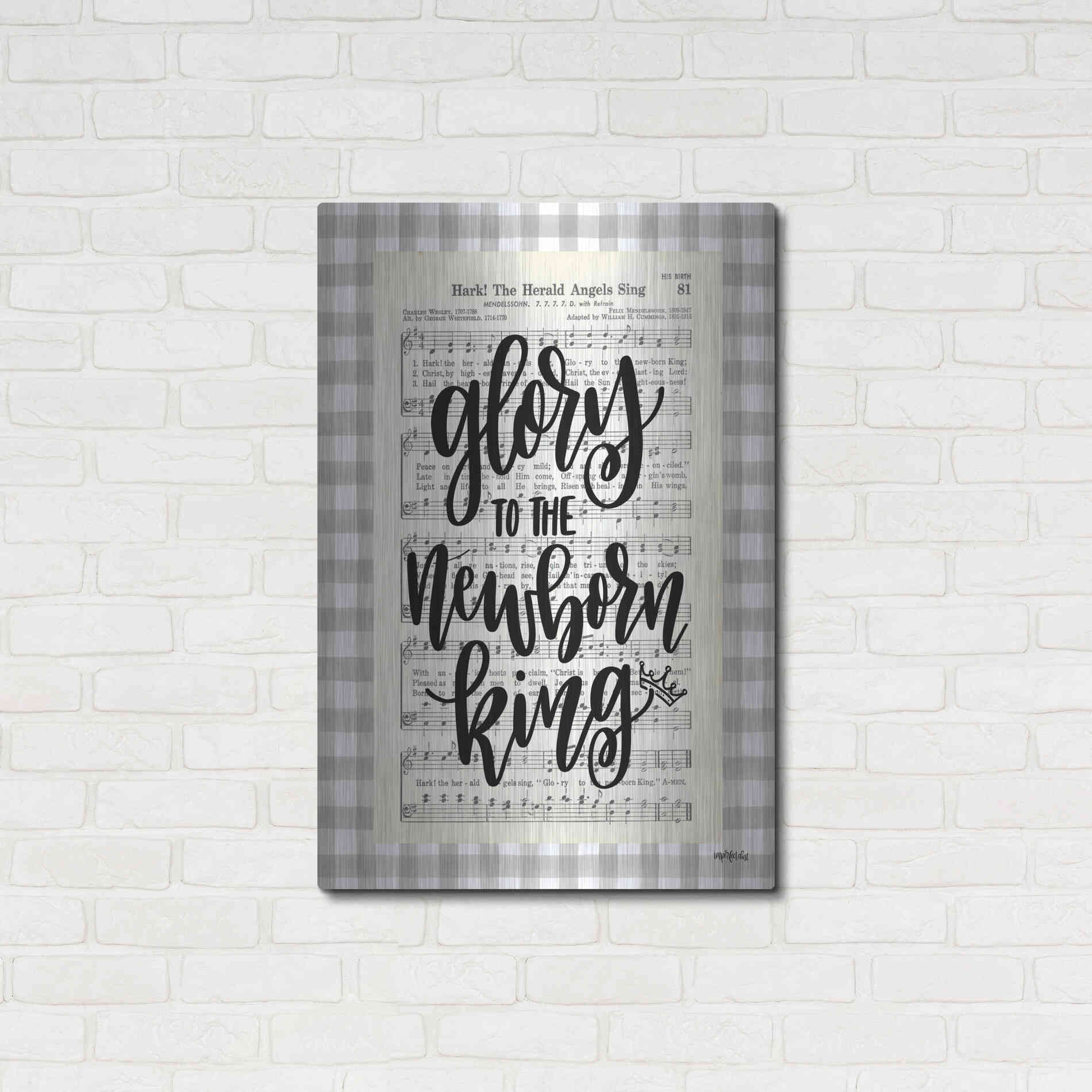 Luxe Metal Art 'Angels We Have Heard II' by Imperfect Dust, Metal Wall Art,24x36