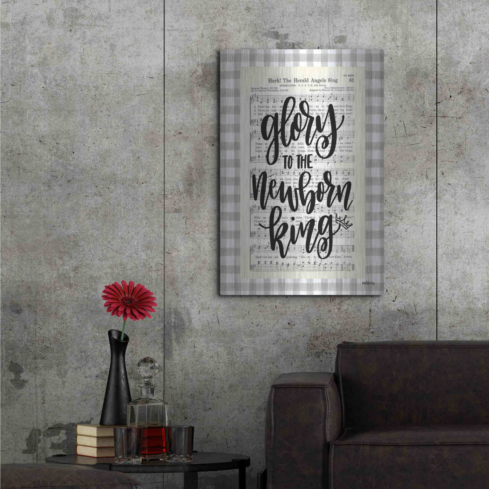 Luxe Metal Art 'Angels We Have Heard II' by Imperfect Dust, Metal Wall Art,24x36