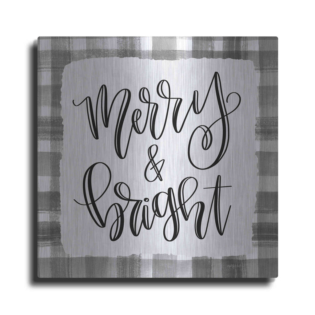 Luxe Metal Art 'Merry & Bright' by Imperfect Dust, Metal Wall Art