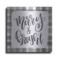 Luxe Metal Art 'Merry & Bright' by Imperfect Dust, Metal Wall Art
