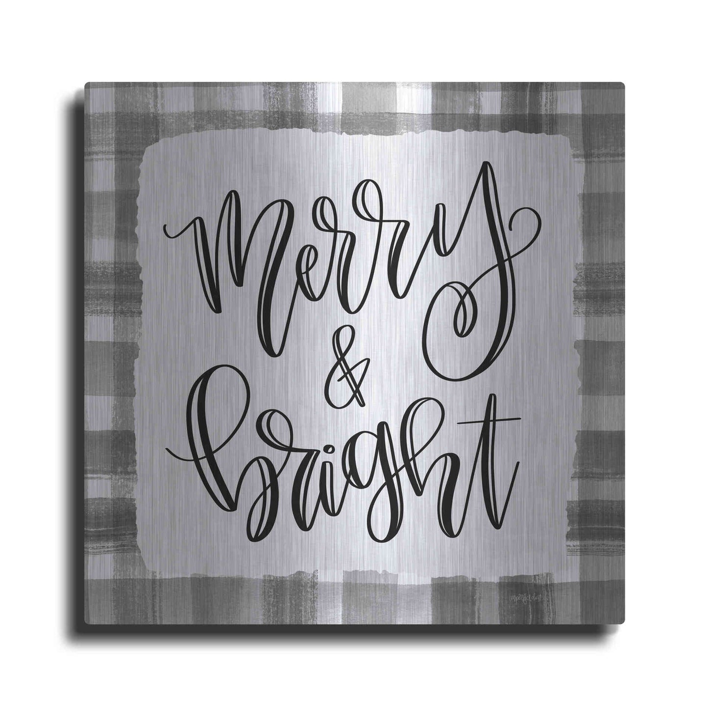 Luxe Metal Art 'Merry & Bright' by Imperfect Dust, Metal Wall Art