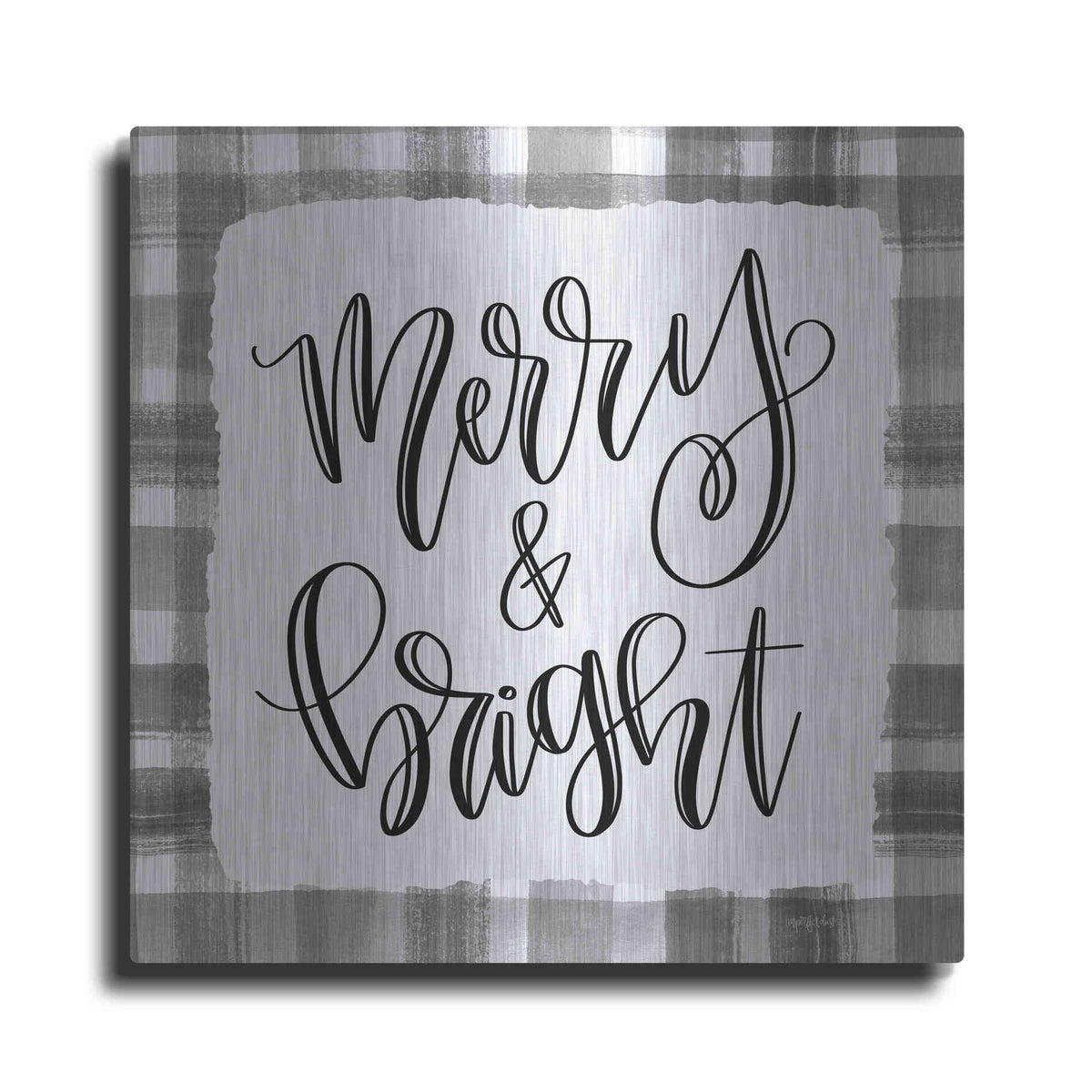 Luxe Metal Art 'Merry & Bright' by Imperfect Dust, Metal Wall Art