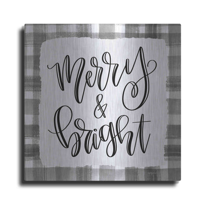 Luxe Metal Art 'Merry & Bright' by Imperfect Dust, Metal Wall Art