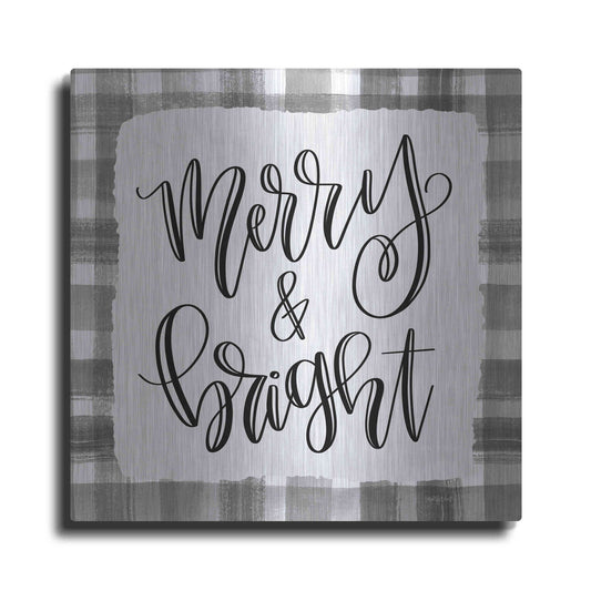 Luxe Metal Art 'Merry & Bright' by Imperfect Dust, Metal Wall Art