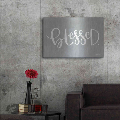 Luxe Metal Art 'Blessed' by Imperfect Dust, Metal Wall Art,36x24