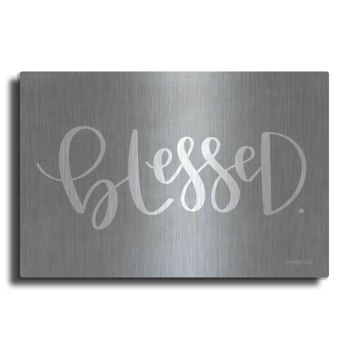 Luxe Metal Art 'Blessed' by Imperfect Dust, Metal Wall Art