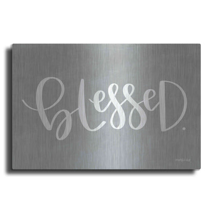 Luxe Metal Art 'Blessed' by Imperfect Dust, Metal Wall Art