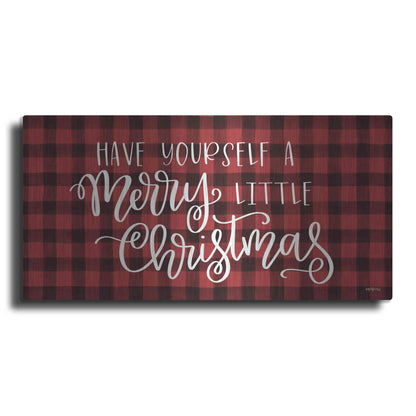 Luxe Metal Art 'Merry Little Christmas' by Imperfect Dust, Metal Wall Art