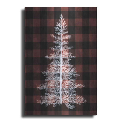 Luxe Metal Art 'Buffalo Pine Red' by House Fenway, Metal Wall Art