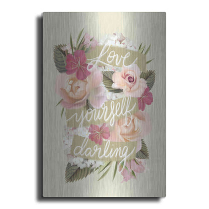 Luxe Metal Art 'Love Yourself Darling' by House Fenway, Metal Wall Art